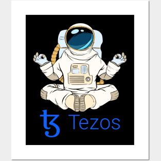 Tezos  Crypto Cryptocurrency XTZ  coin token Posters and Art